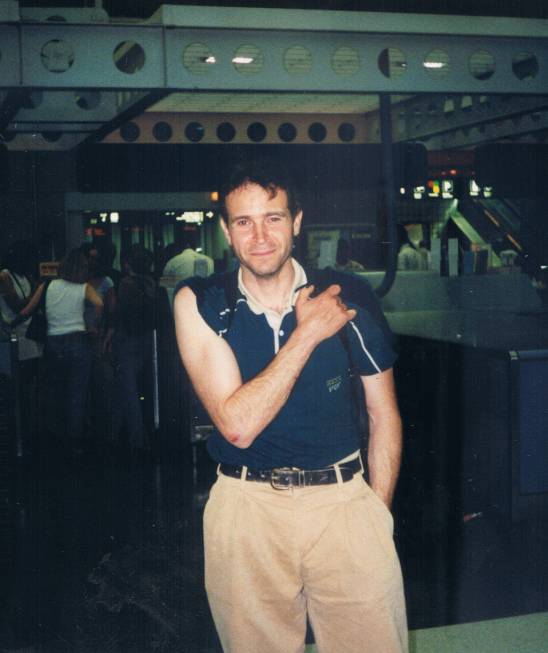 Nel l'Aeroporto Di Chicago Guida Un Businessman Turco