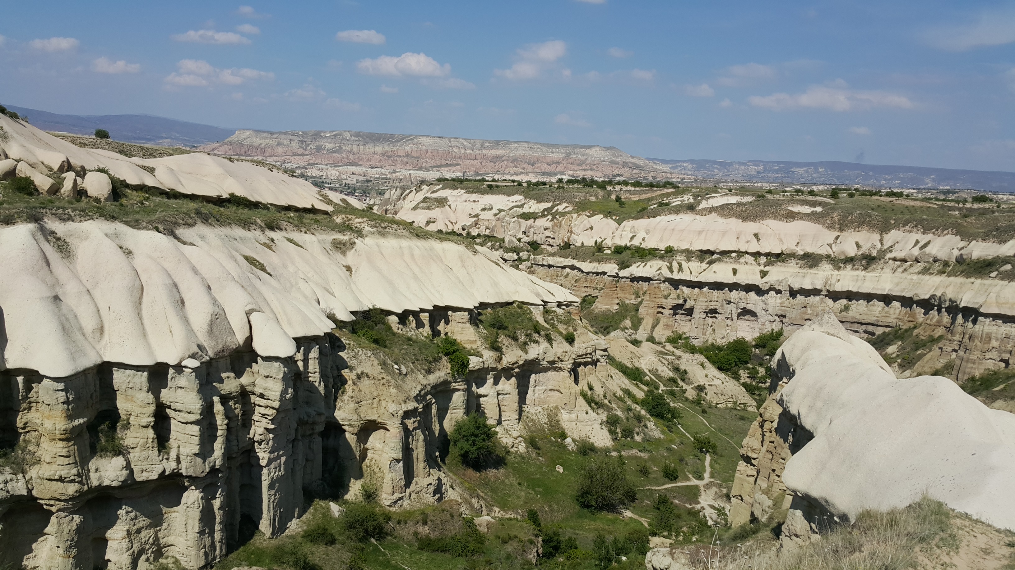 view to göreme from pigeon valley uchisar