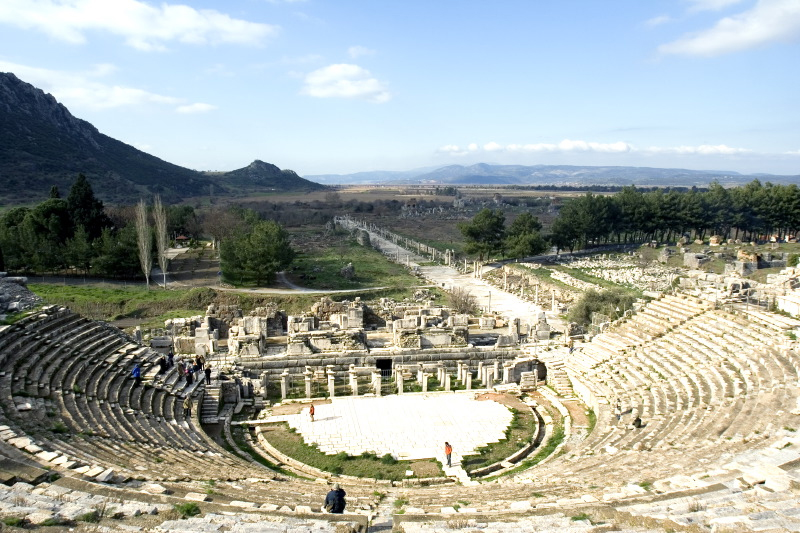 View from Ephesus theatre