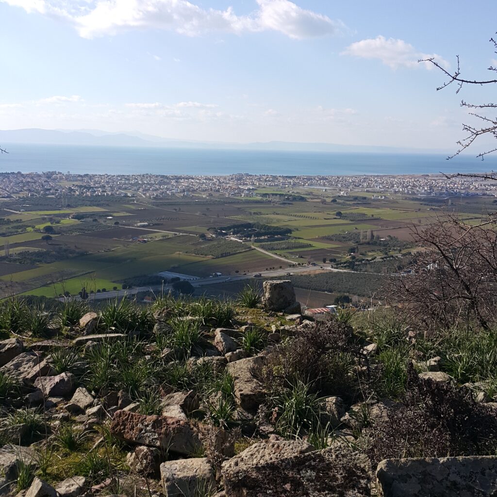 Views of Aegean sea from Atarneus