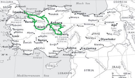 地图-土耳其-旅游-9天